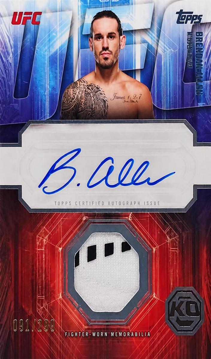 2026 Topps UFC Knockout Brendan Allen #KAR-BA card