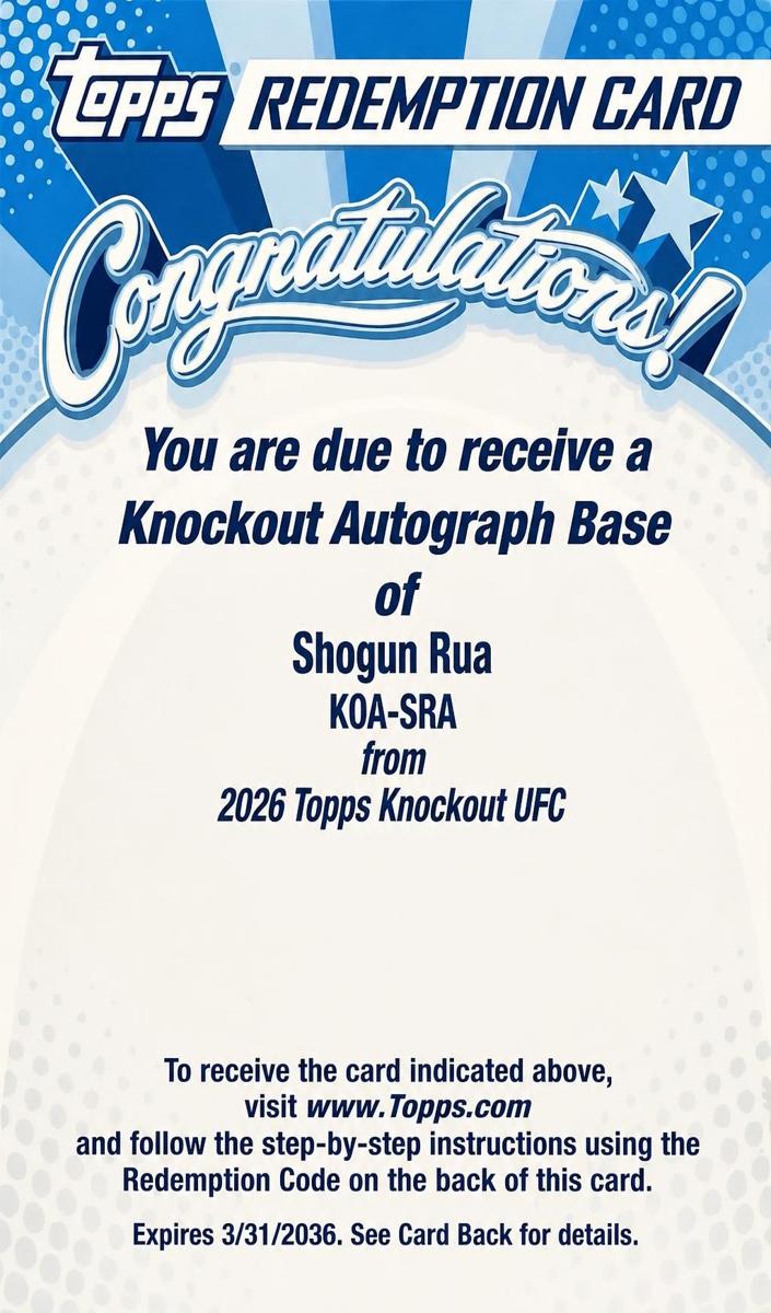 2026 Shogun Rua #KOA-SRA
