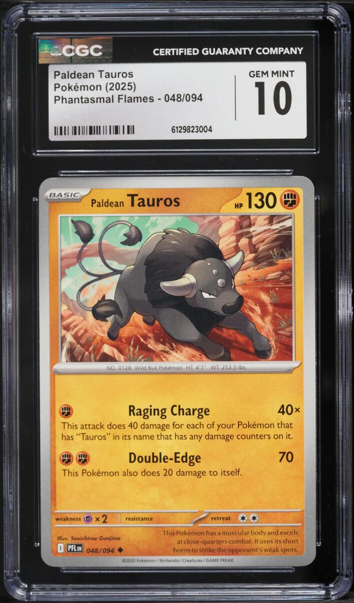 Paldean Tauros 2025 Pokemon Mega Evolution Phantasmal Flames