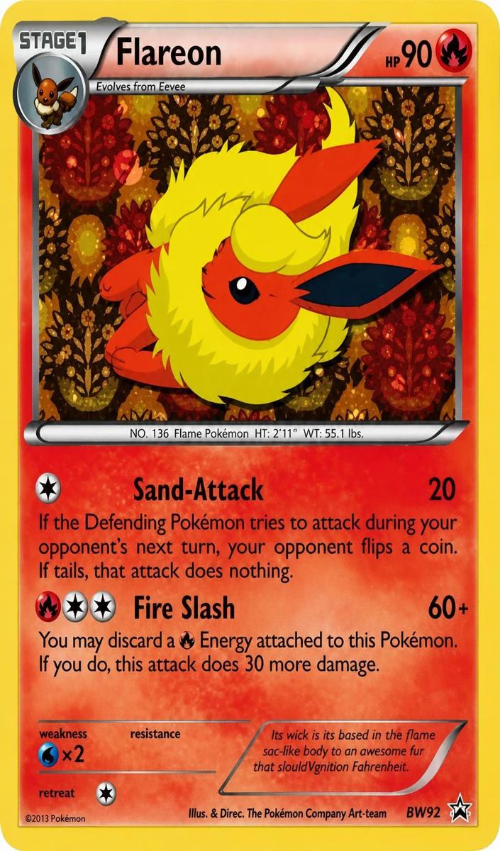 2013 Flareon [Holo] #BW88