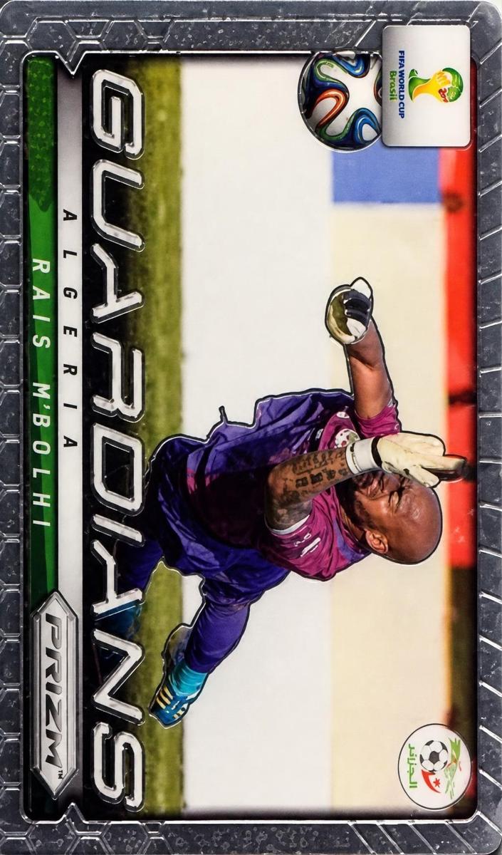 2014 Panini Prizm World Cup Rais M'Bolhi [Yellow & Red Pulsar] #1 card