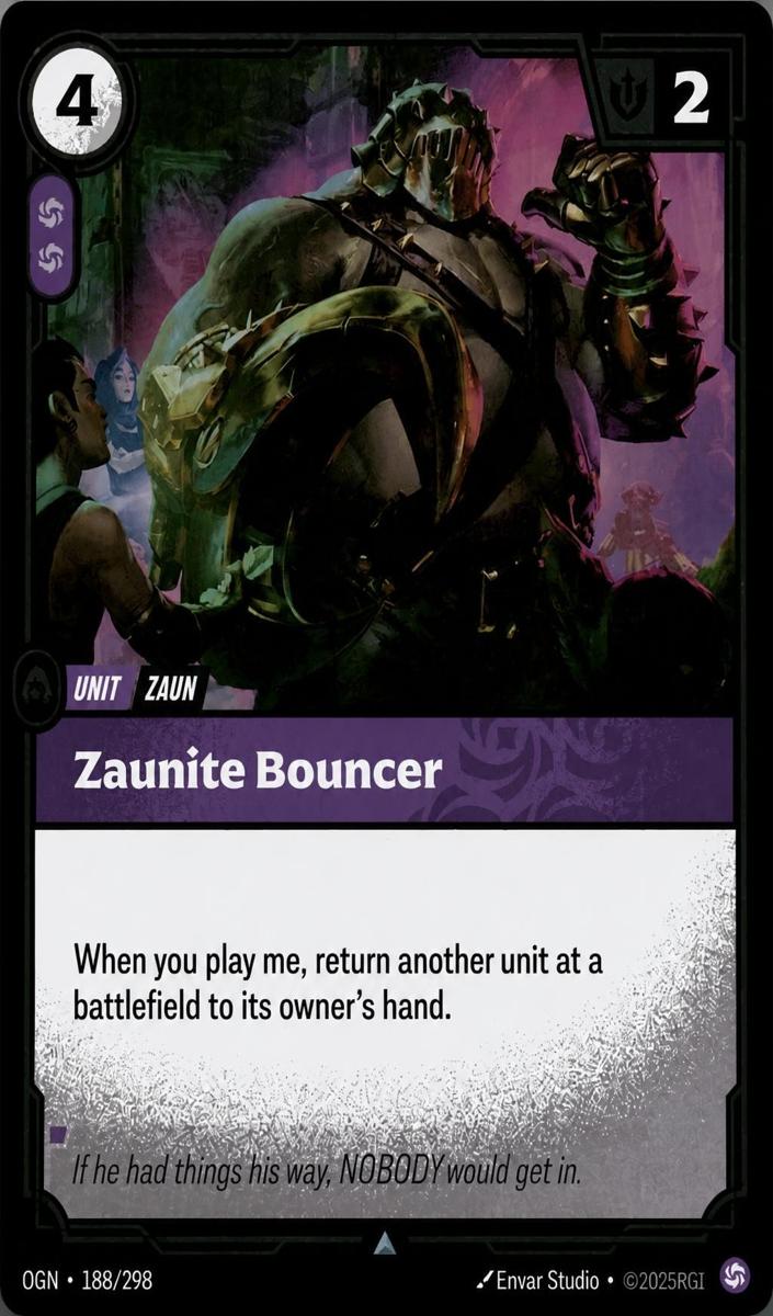 2025 Zaunite Bouncer [Foil] #188