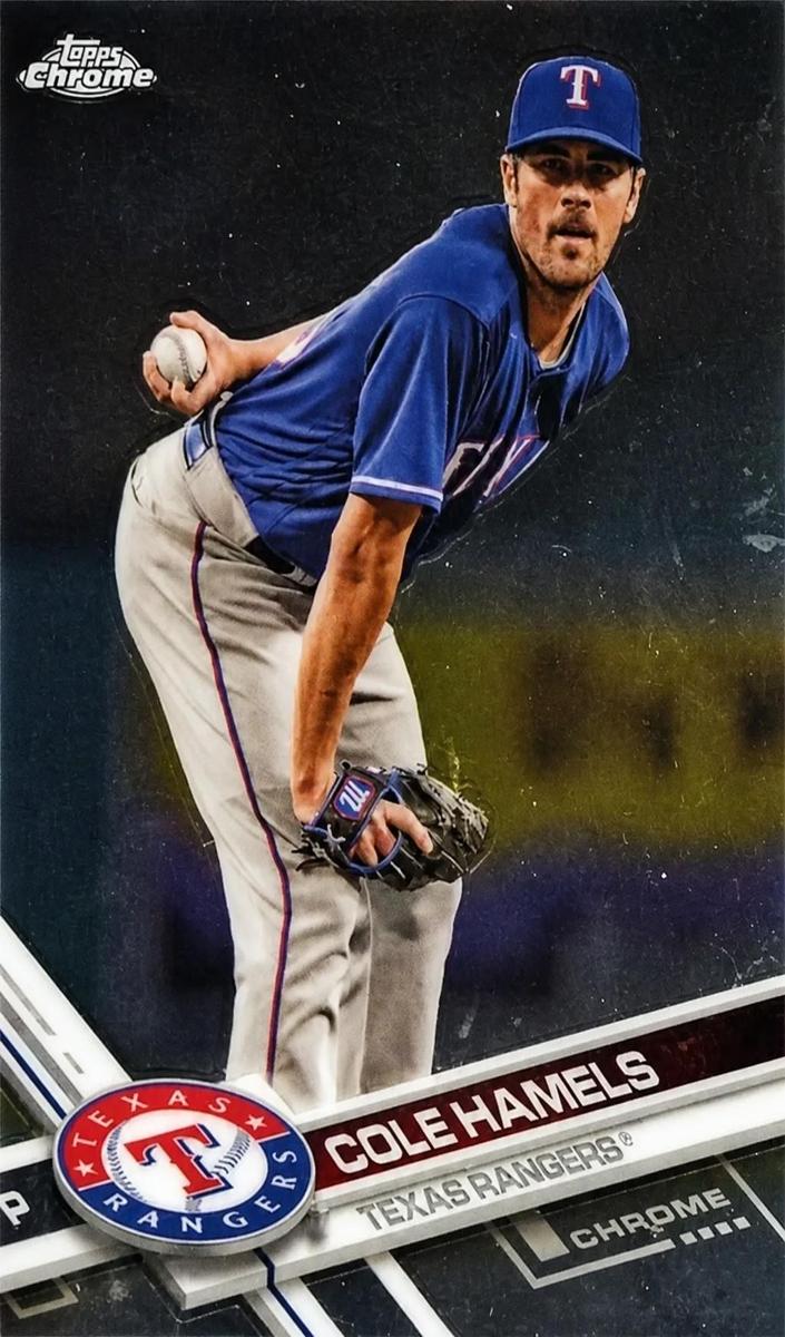 2017 Topps Chrome Cole Hamels #81 card