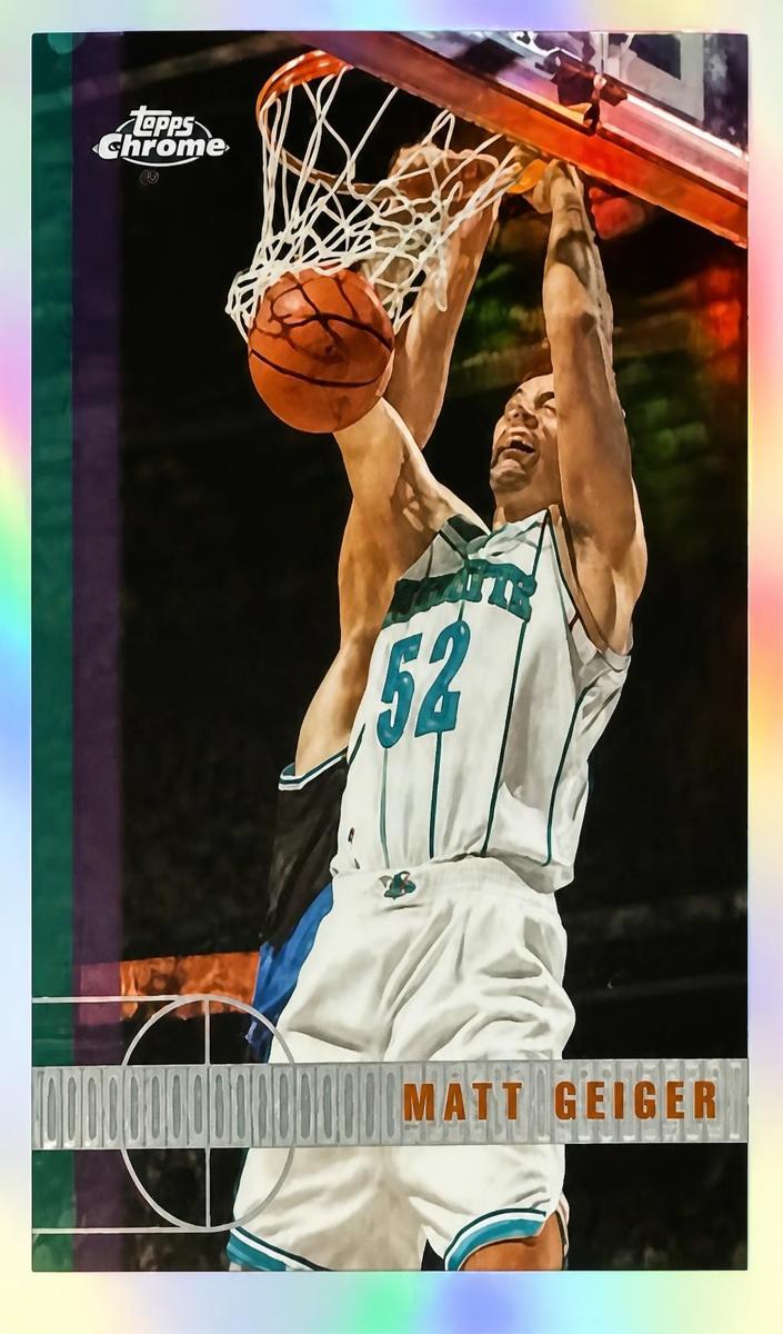 1997 Topps Chrome Matt Geiger #155 card
