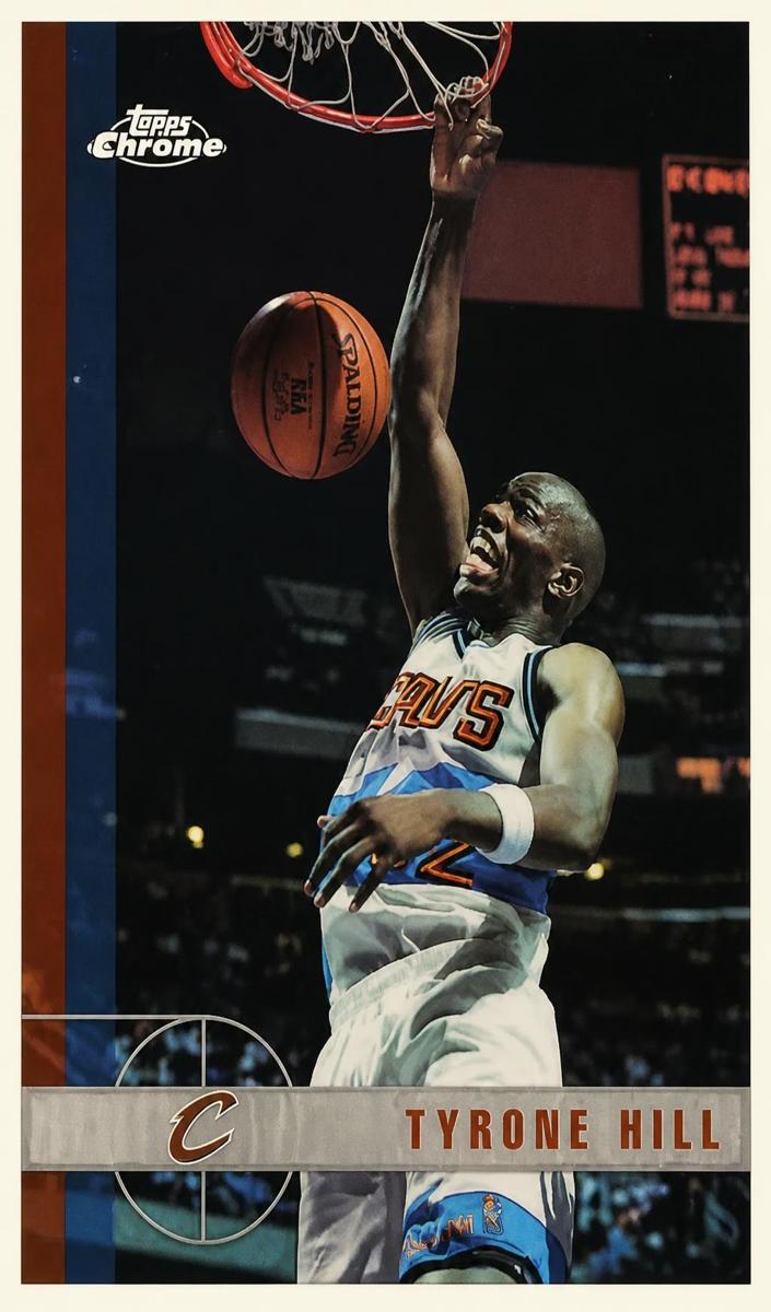1997 Topps Chrome Tyrone Hill #44 card
