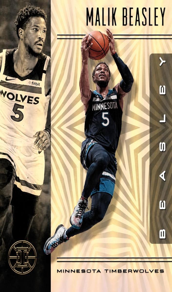 2019 Panini Illusions Malik Beasley #114 card