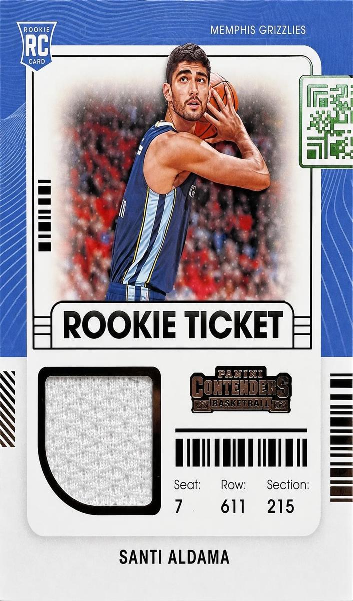 2021 Panini Contenders Santi Aldama #RTS-SAL card