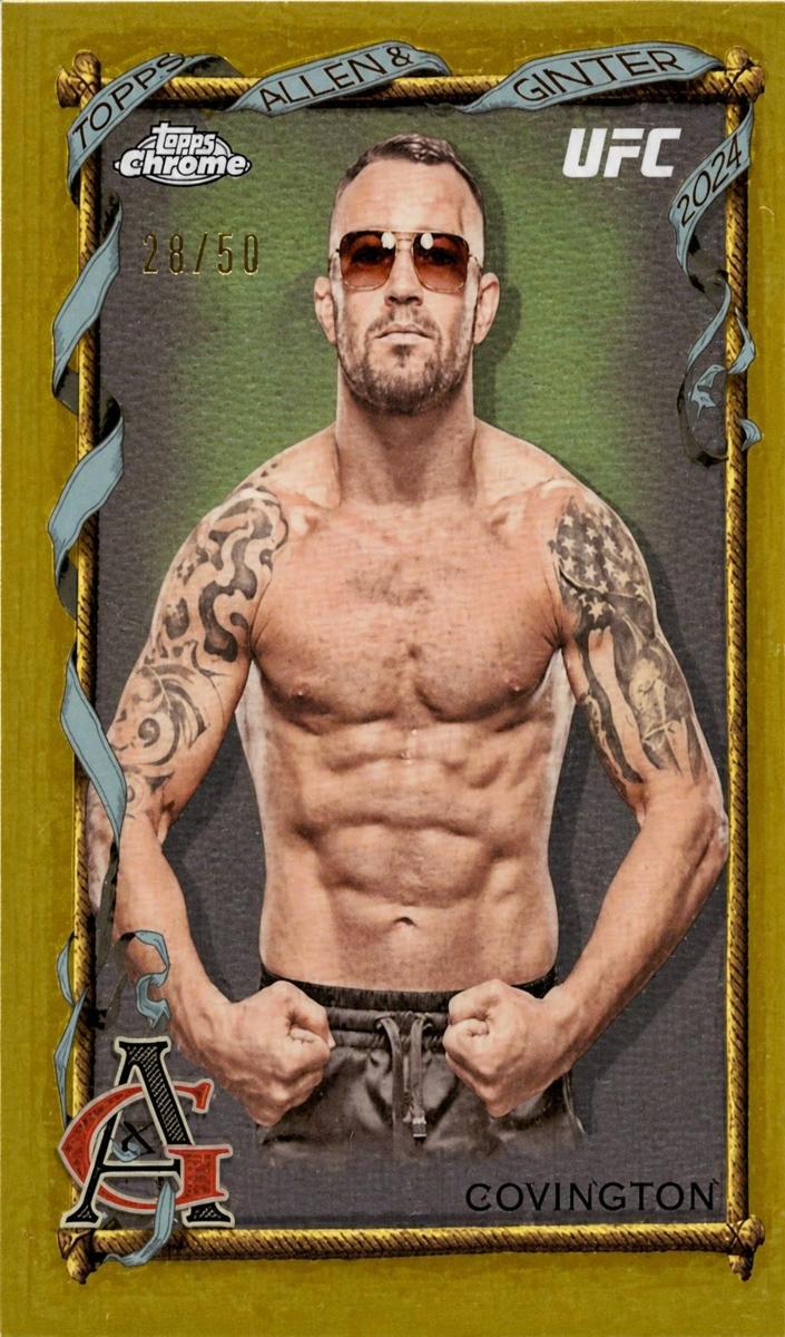 2024 Topps Chrome Colby Covington [Gold Refractor] #AAG-18 card