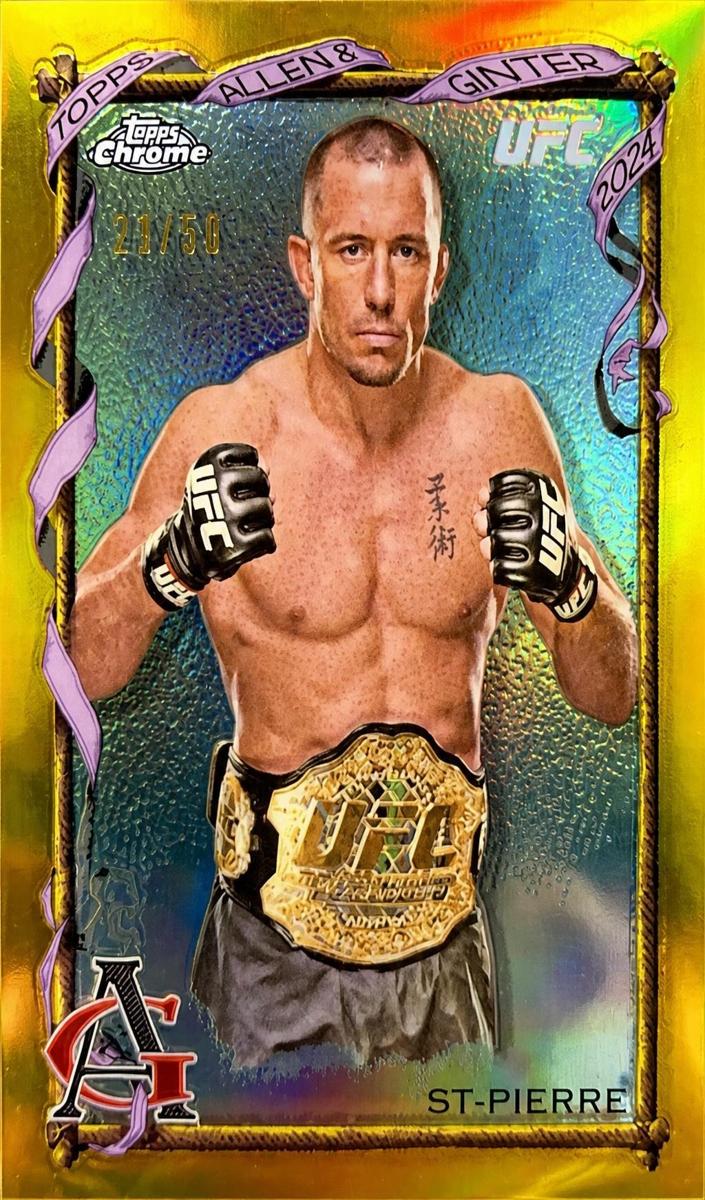 2024 Topps Chrome Georges St-Pierre [Superfractor] #AAG-17 card