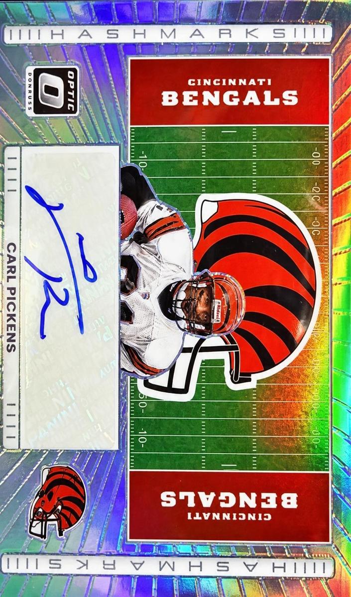 Carl Pickens 2025 Donruss Optic Hash Marks Football