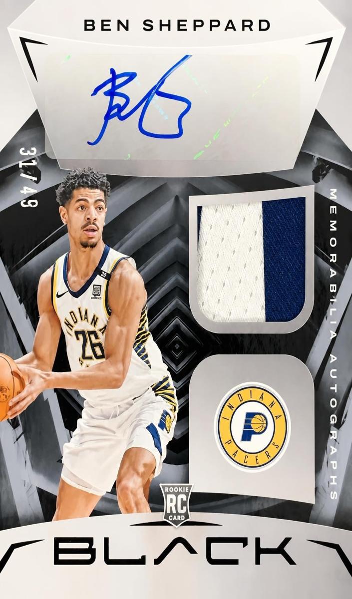 2023 Panini Black Ben Sheppard #RMA-BS card
