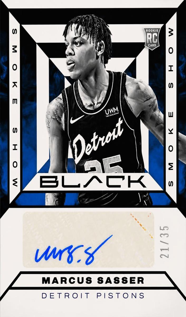 2023 Panini Black Marcus Sasser #SSS-MA card