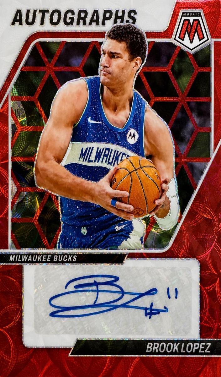2023 Panini Mosaic Brook Lopez #AM-LPZ card