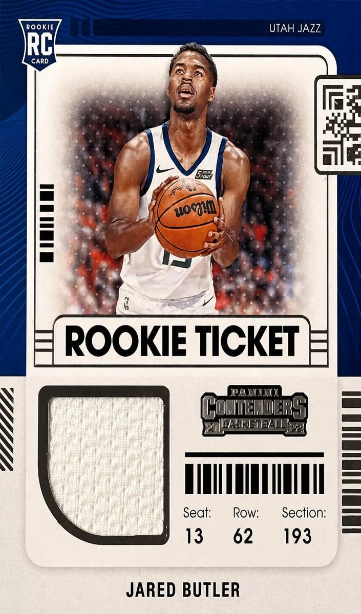 2021 Panini Contenders Jared Butler #RTS-JBU card