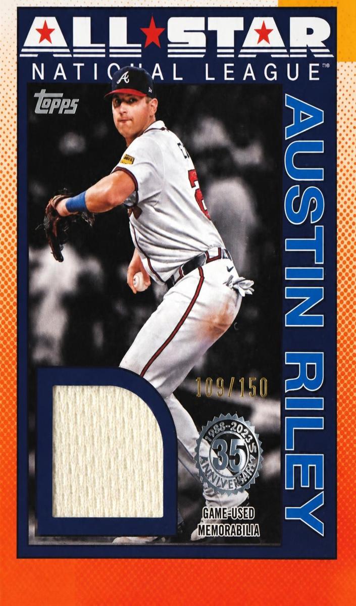2025 Topps Austin Riley [Black] #90ASR-AR card