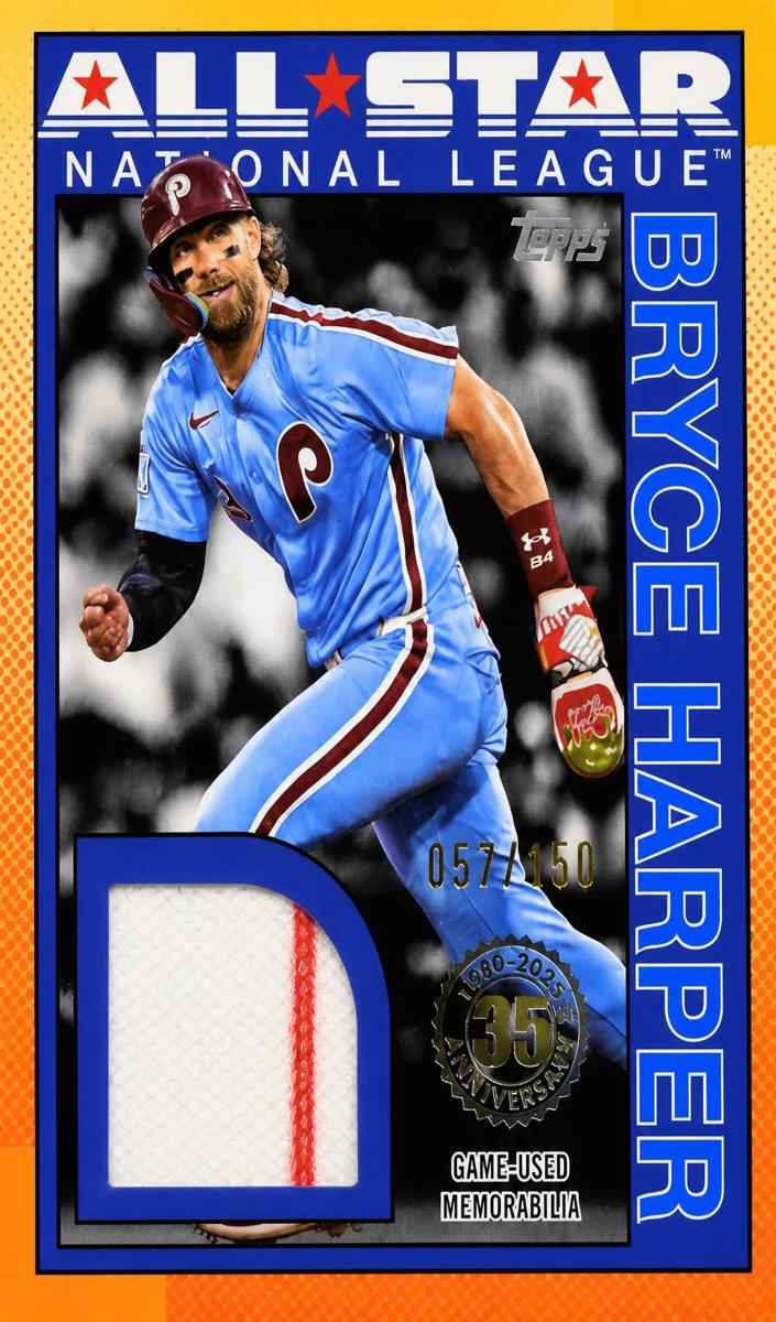 2025 Topps Bryce Harper [Red] #90ASR-BH card