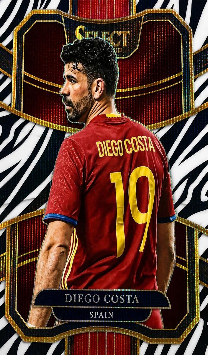 2017 Panini Select Diego Costa [Zebra] #99 card