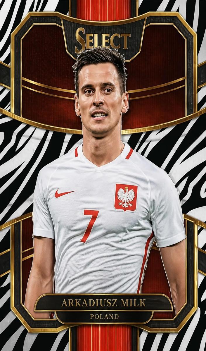 2017 Panini Select Arkadiusz Milik [Zebra] #19 card