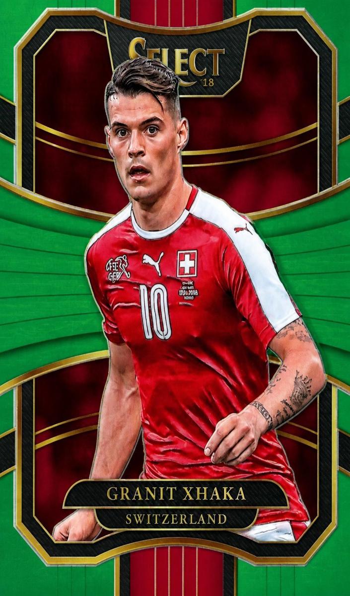 2017 Panini Select Granit Xhaka [Tie-Dye] #97 card