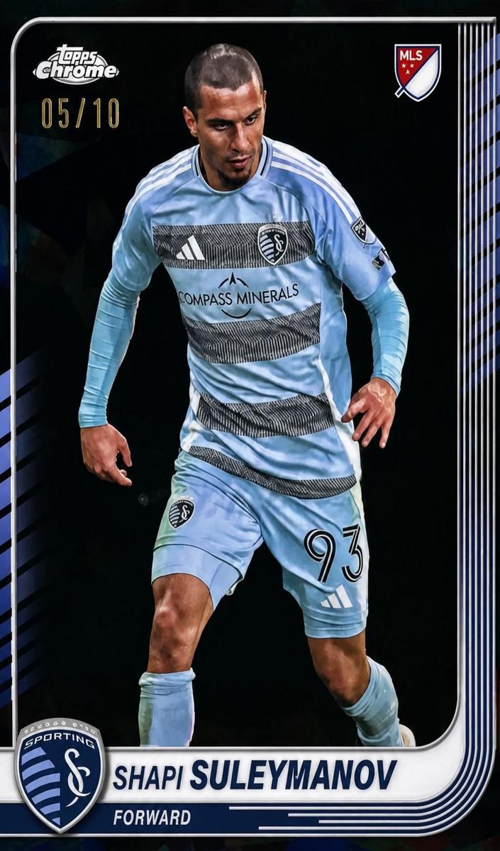 2025 Topps Chrome Sapphire MLS Shapi Suleymanov #78 card