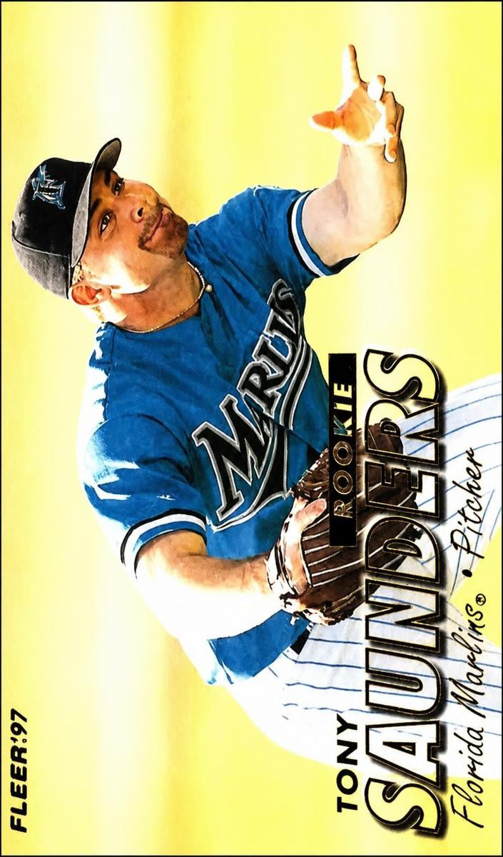 1997 Fleer Tony Saunders #581 card