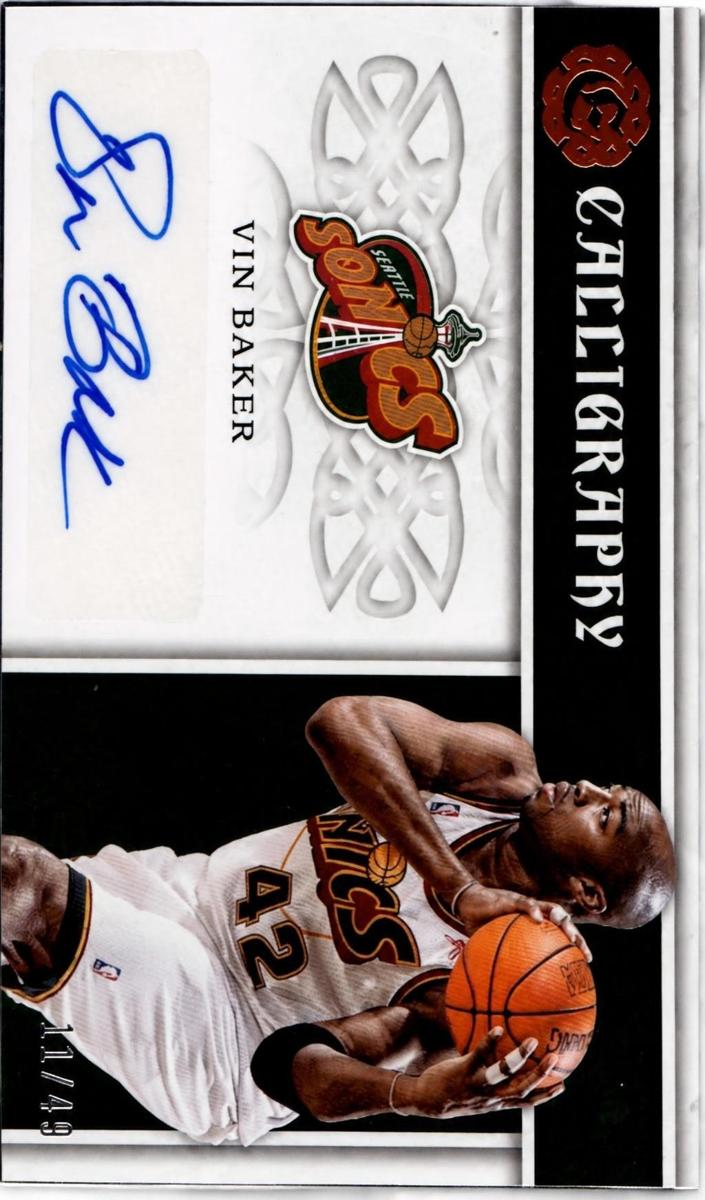 2016 Panini Excalibur Vin Baker #CAL-VB card