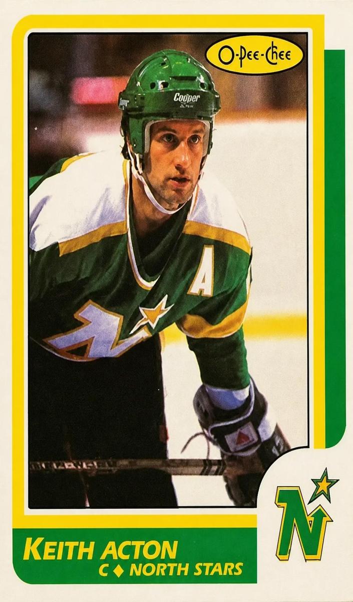 1986 O-Pee-Chee Keith Acton #172 card