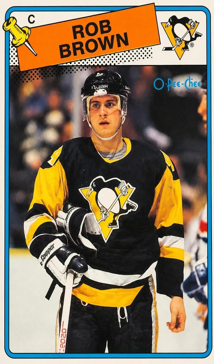 1988 O-Pee-Chee Rob Brown #109 card