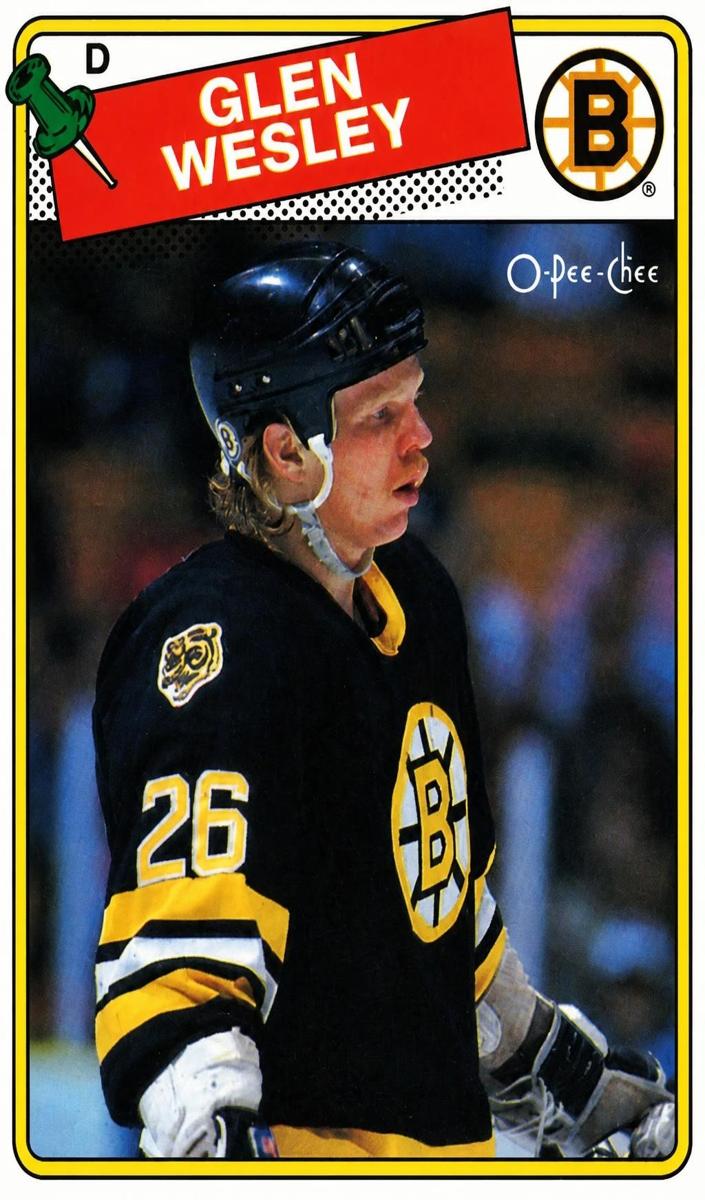 1988 O-Pee-Chee Glen Wesley #166 card