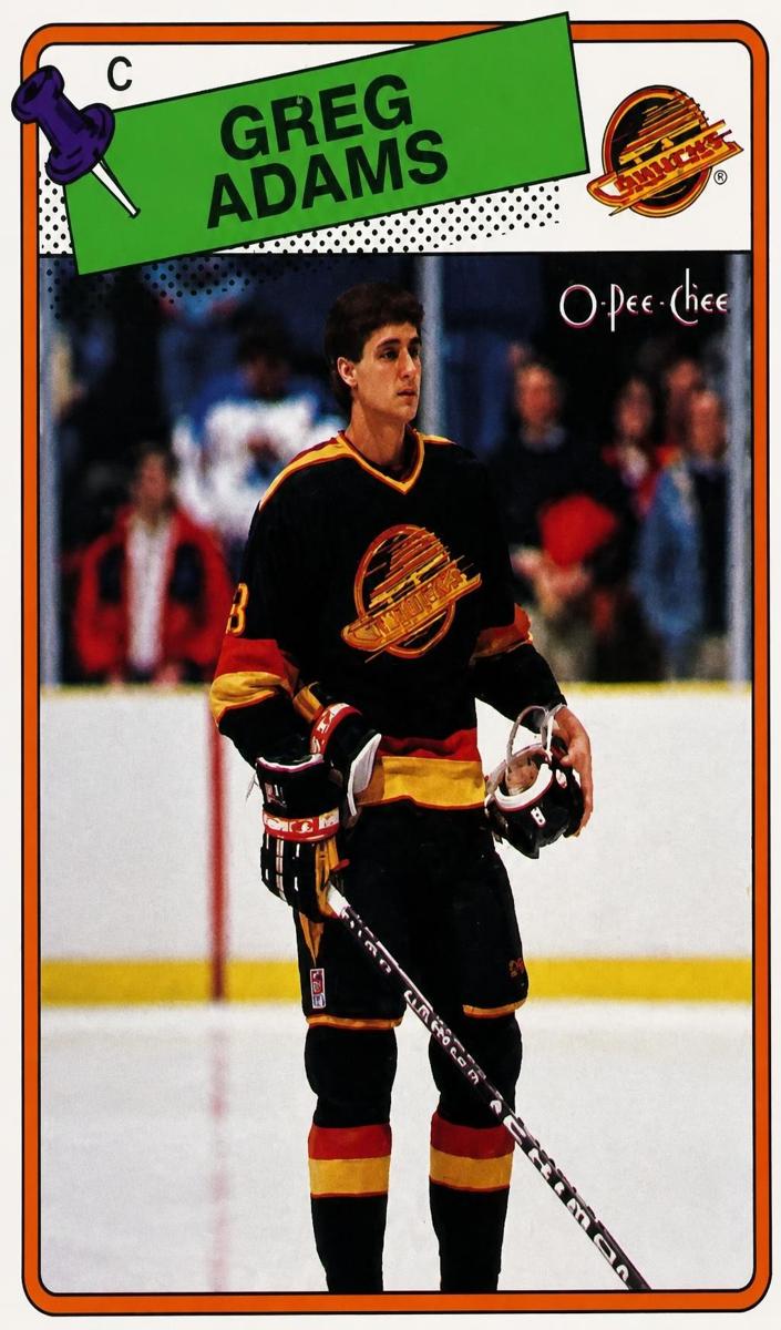 1988 O-Pee-Chee Greg Adams #162 card