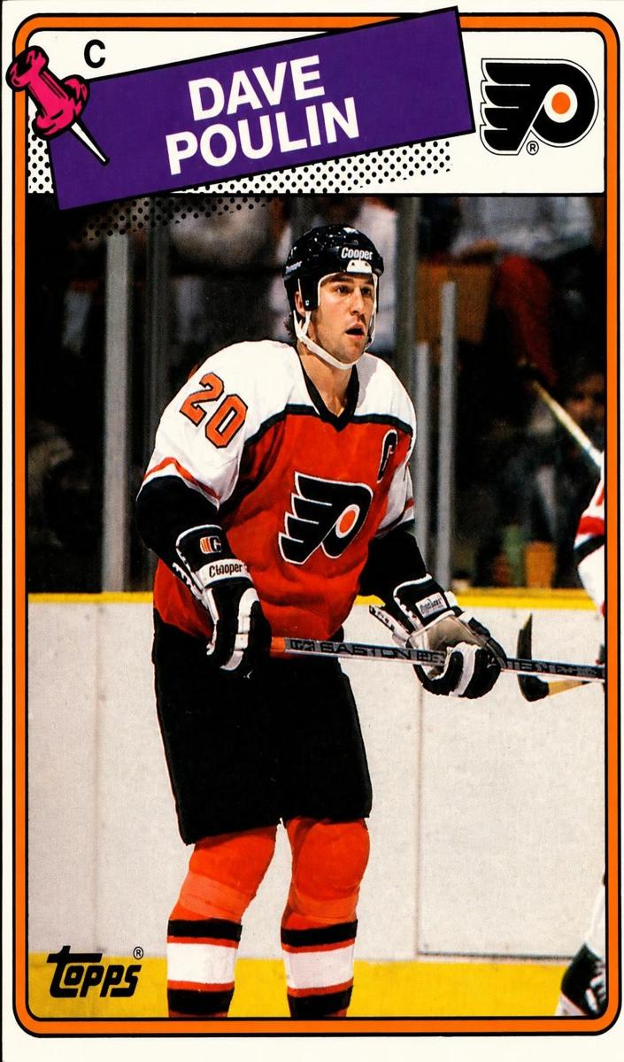 1988 Topps Dave Poulin #100 card