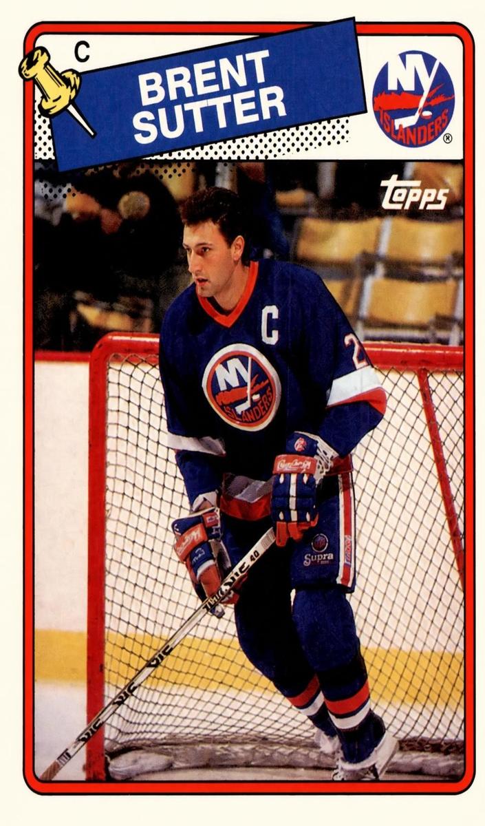 1988 Topps Brent Sutter #7 card