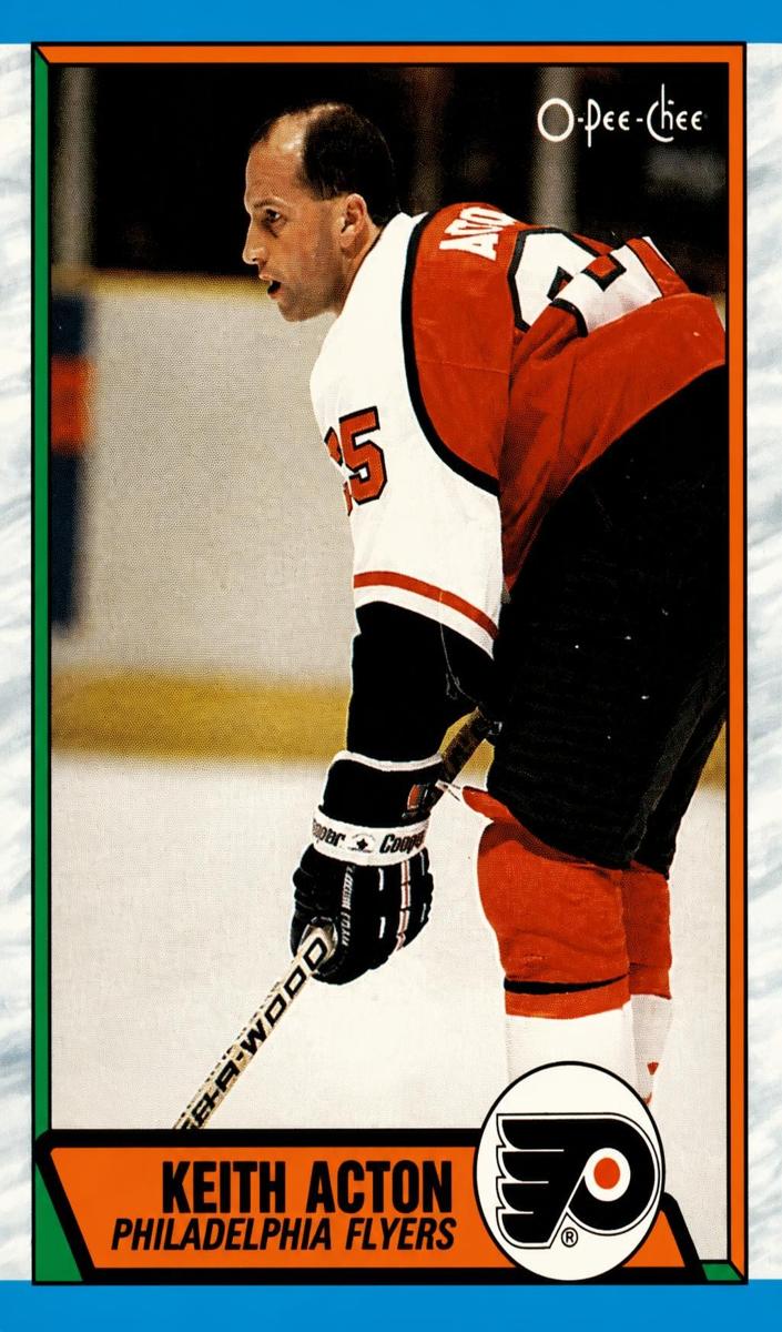 1989 O-Pee-Chee Keith Acton #254 card