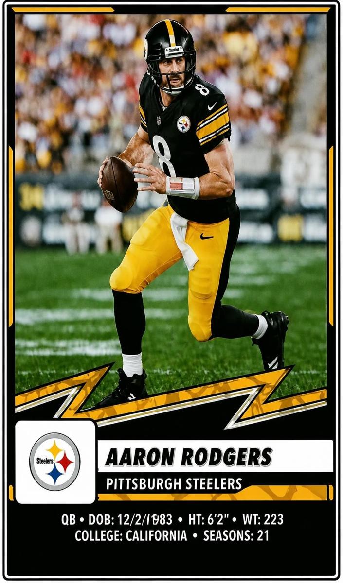 2025 Panini NFL Sticker & Card Collection Aaron Rodgers #152 card