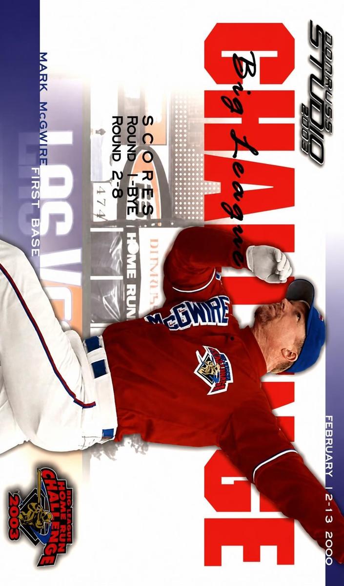 2003 Donruss Studio Mark McGwire #BLC-12 card