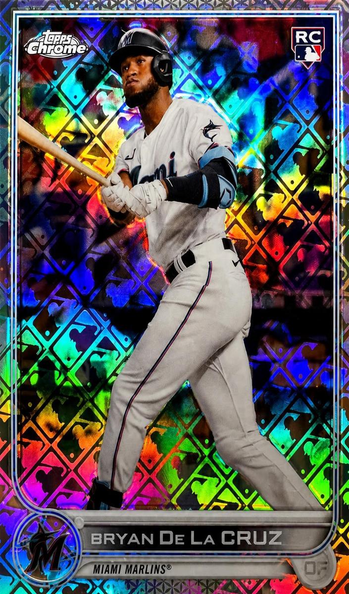 2022 Topps Chrome Logofractor Bryan De La Cruz #98 card