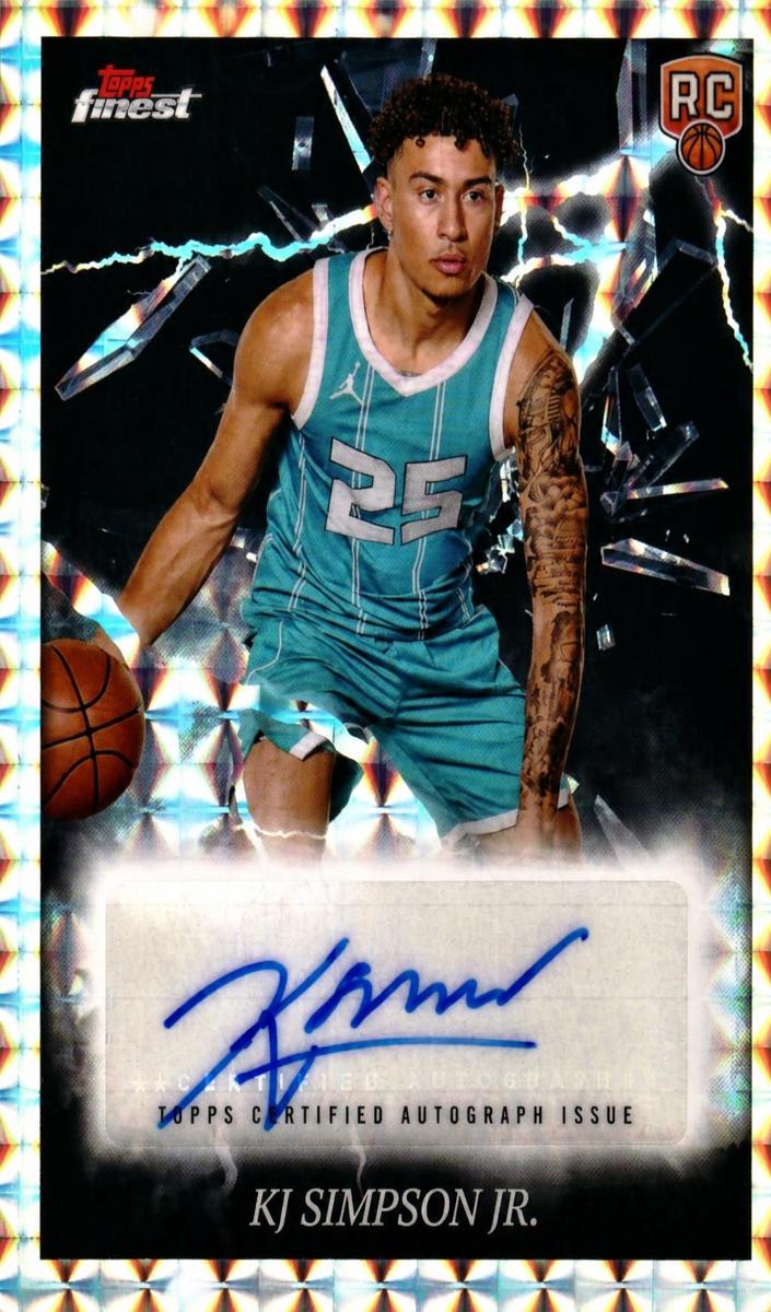 2024 Topps Finest KJ Simpson Jr. #ES-KS card