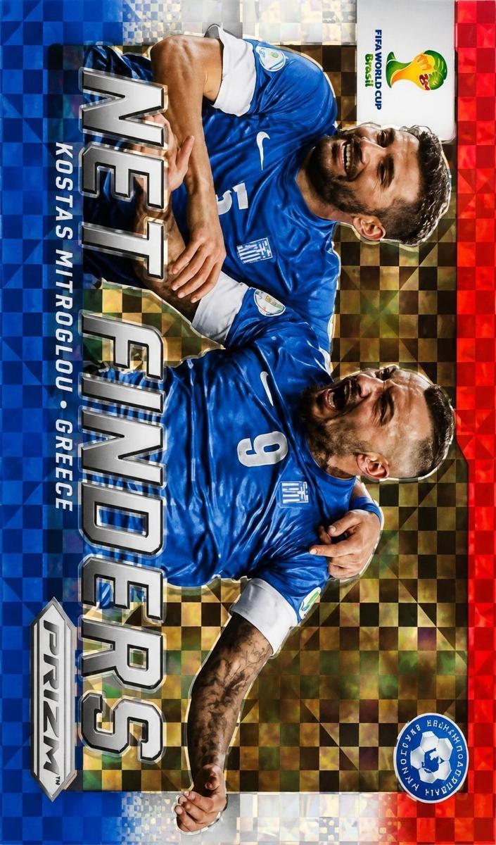 2014 Panini Prizm World Cup Kostas Mitroglou [Red White & Blue Power Plaid] #13 card
