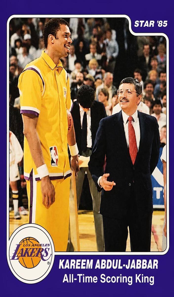 1985 Kareem Abdul-Jabbar [All-Time Scoring Kings] #6
