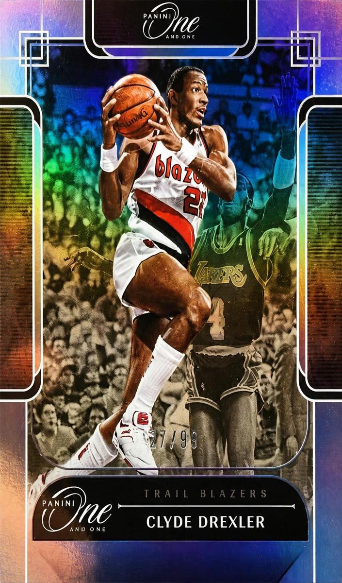 2023 Panini One and One Clyde Drexler #187 card
