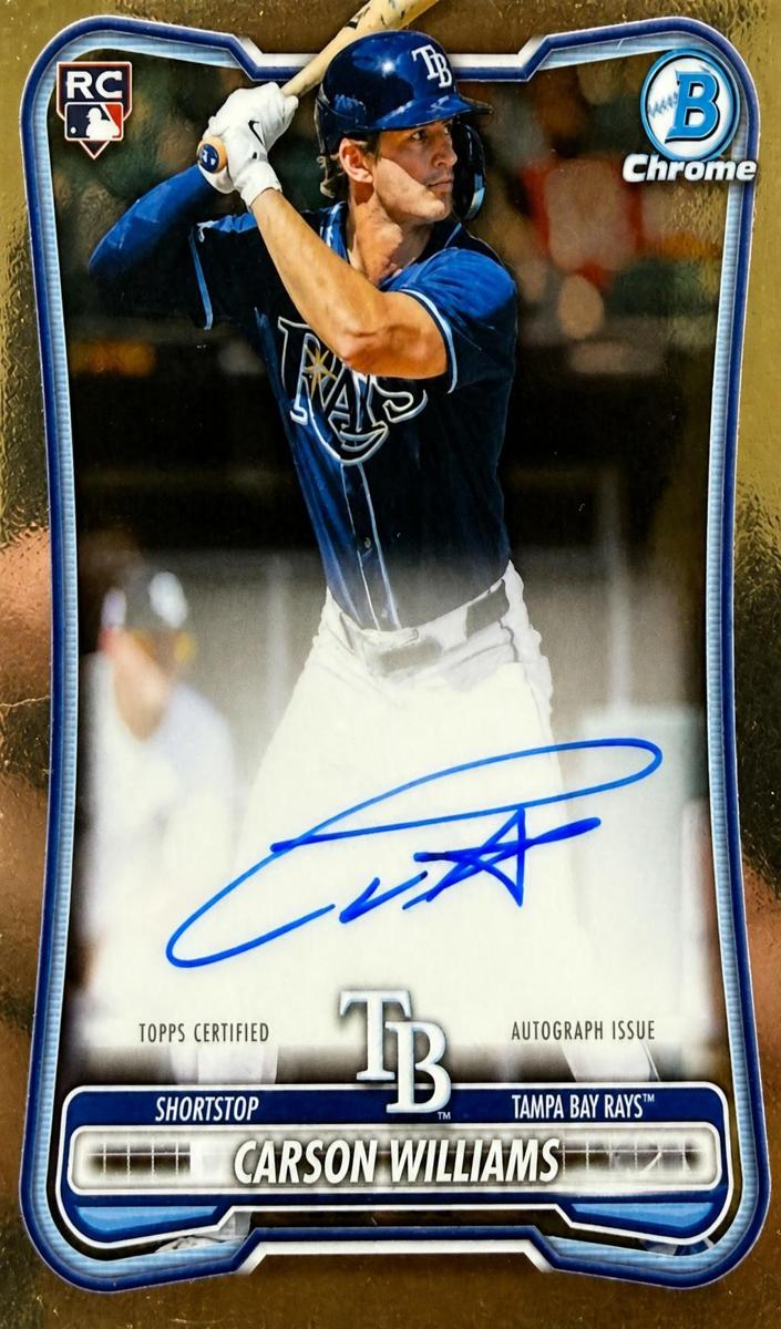 Carson Williams 2026 Bowman Chrome Rookie Autographs Baseball