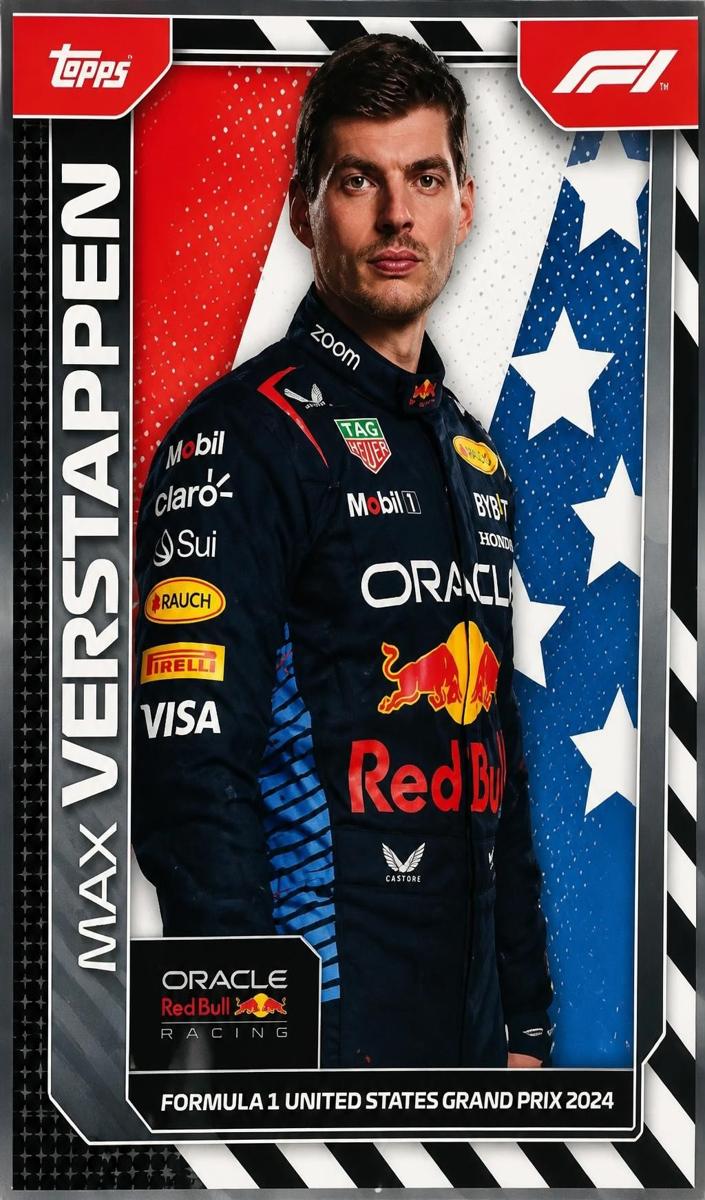 2024 Topps Now F1 Max Verstappen [Red] #1 card