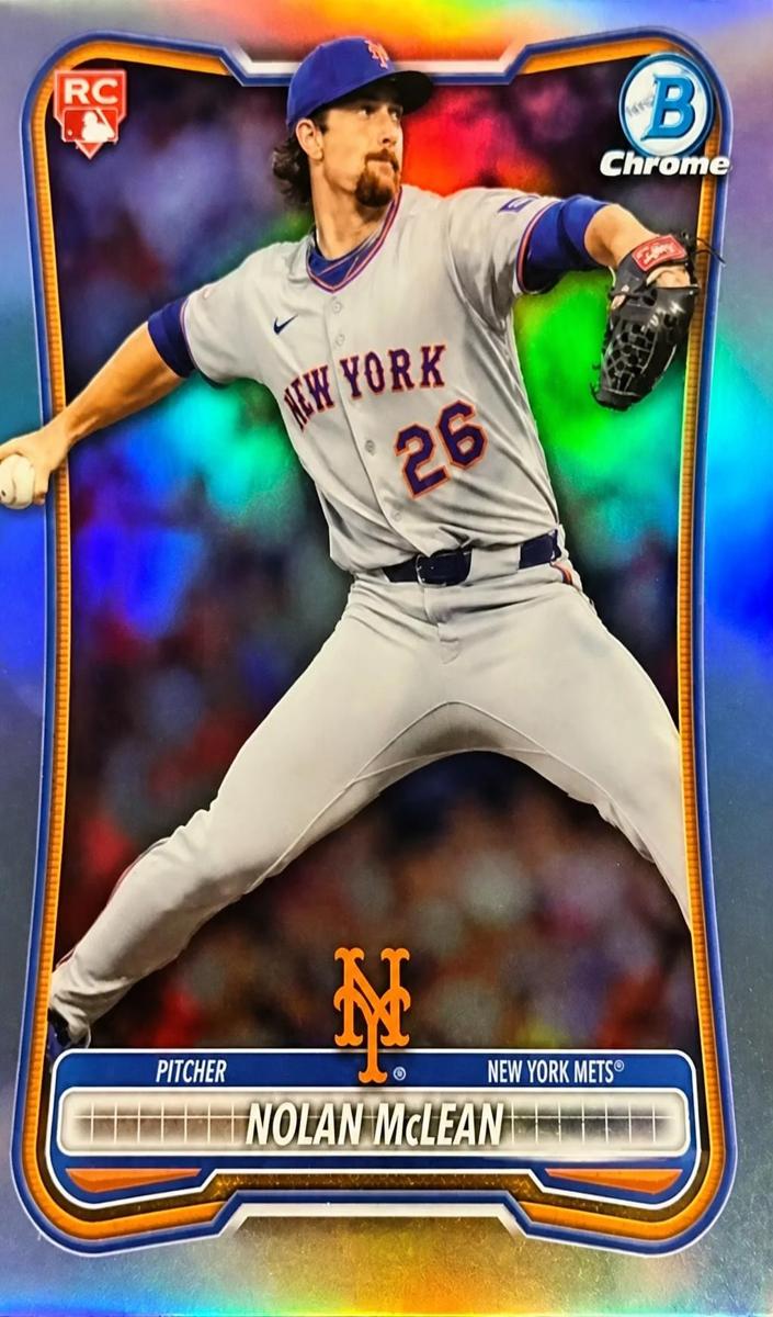 Nolan McLean 2026 Bowman Chrome Red Rookie Variation Baseball