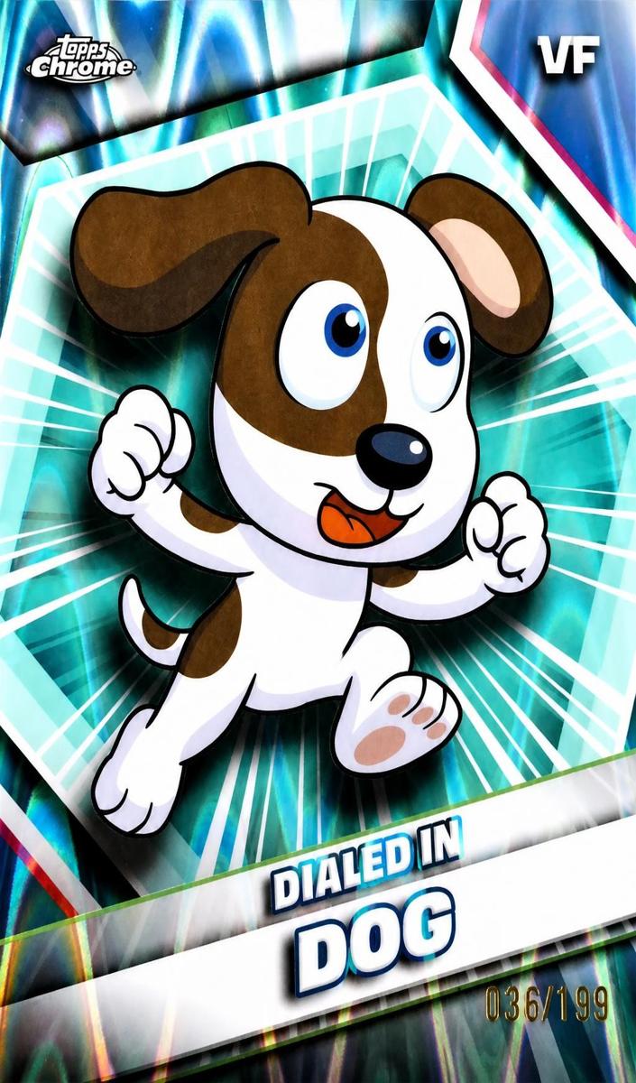 2026 Dialed In Dog [Orange Refractor] #14