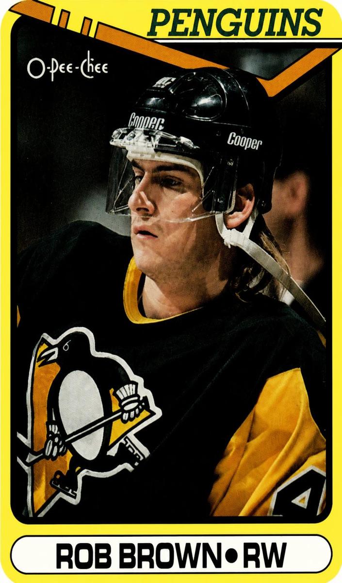 1990 O-Pee-Chee Rob Brown #19 card