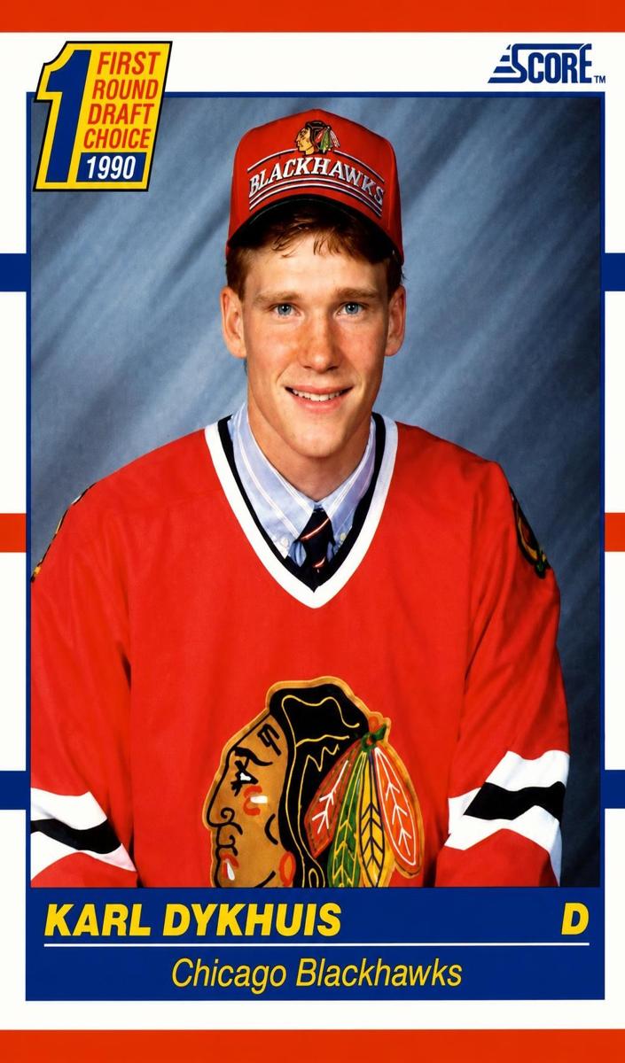 1990 Score Karl Dykhuis #437 card
