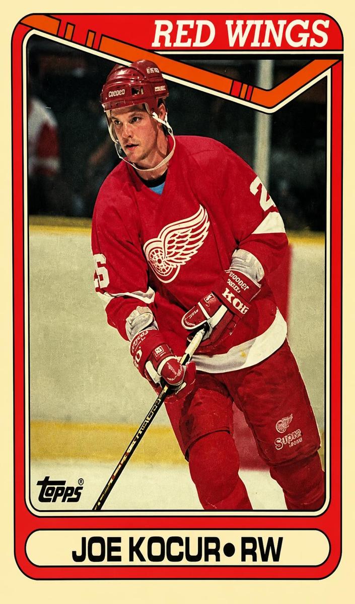 1990 Topps Tiffany Joey Kocur #55 card