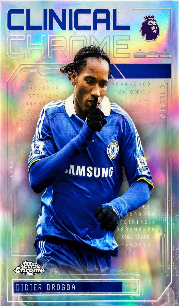 2026 Topps Chrome Premier League Didier Drogba #CC-4 card