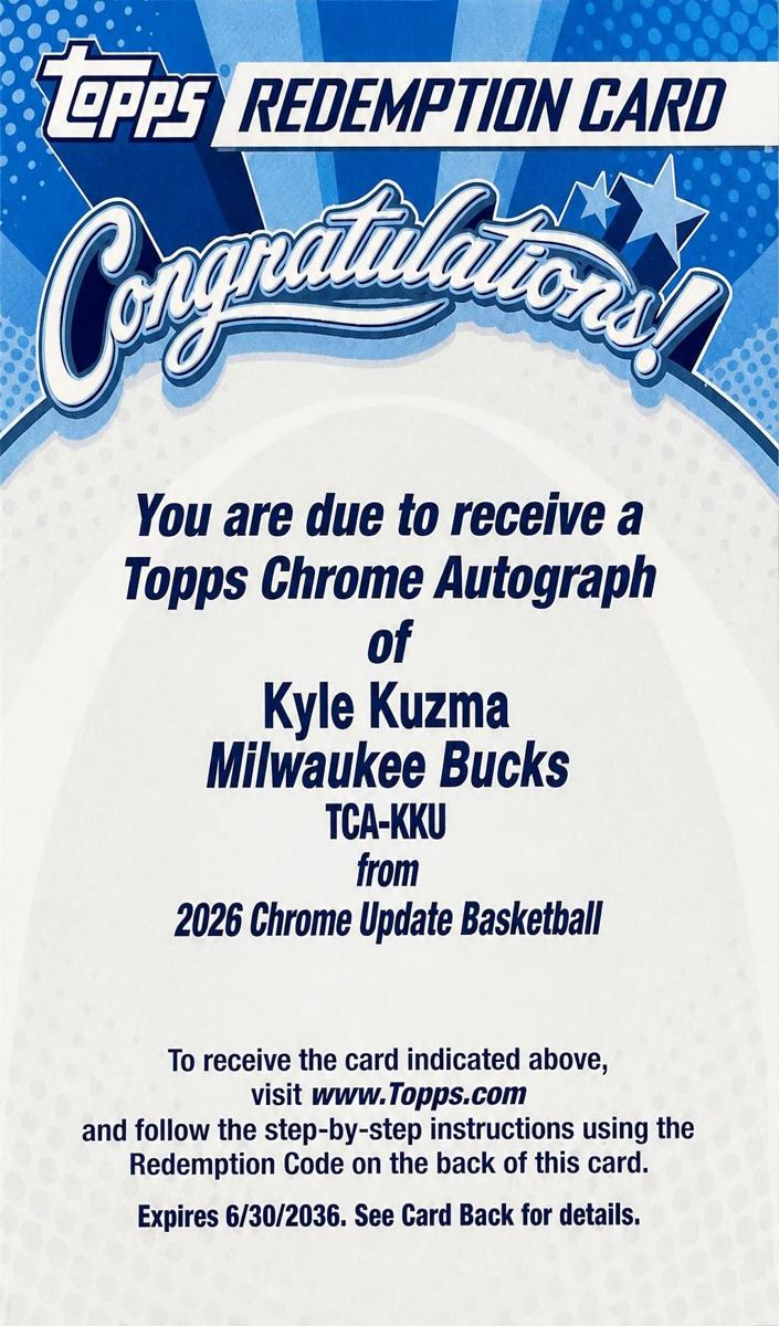 2025 Kyle Kuzma #TCA-KKU