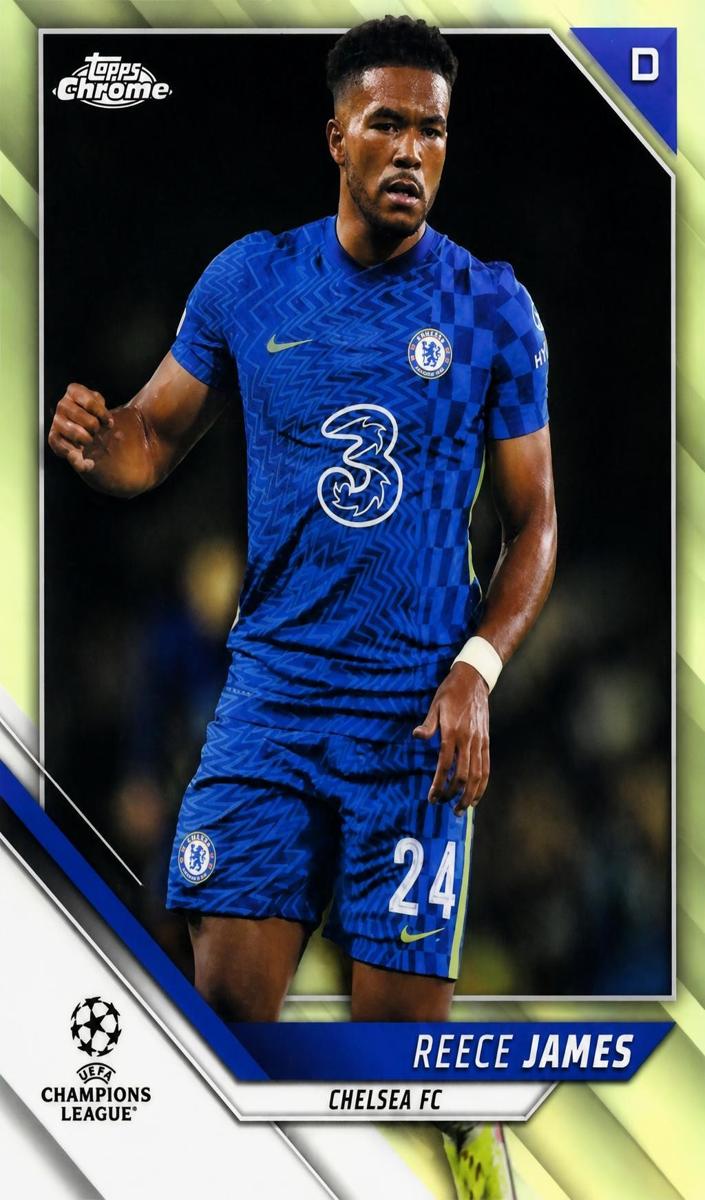2021 Topps Chrome Champions UEFA League Reece James #35 card